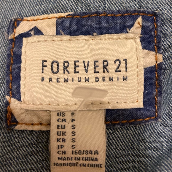 🇺🇸🇺🇸 FOREVER 21 Premium Denim USA Jacket🇺🇸🇺🇸 - Picture 16 of 16
